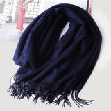 Load image into Gallery viewer, Water Pattern Blue cashmere Wrap