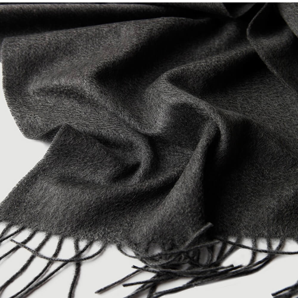 Water Pattern Grey Cashmere Scarf