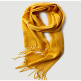 Load image into Gallery viewer, Water Pattern Yellow Cashmere Scarf