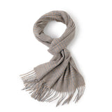 Load image into Gallery viewer, Blue Color Cashmere Plaid Fringe Scarf