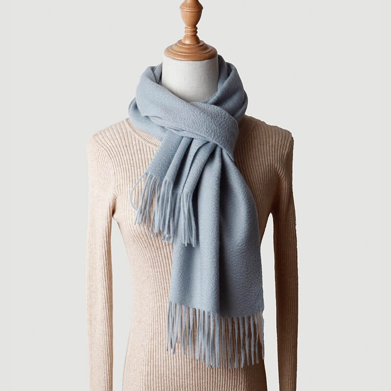 Water Pattern Green Cashmere Scarf