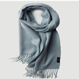 Load image into Gallery viewer, Water Pattern Green Cashmere Scarf