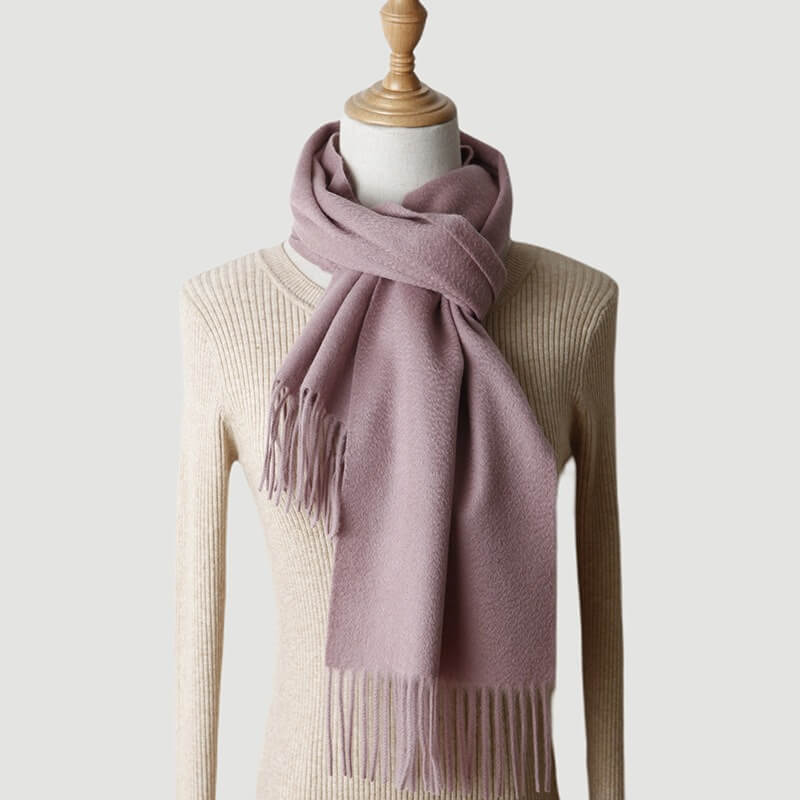 Water Pattern Pink Cashmere Scarf