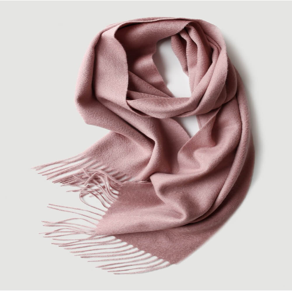 Water Pattern Pink Cashmere Scarf