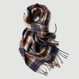 Charger l&#39;image dans la galerie, Écharpe d&#39;hiver en cachemire à carreaux pour hommes