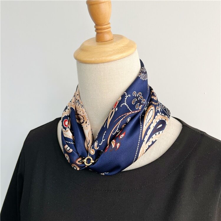 Foulard carré en soie de mûrier, foulard de tête en vraie soie, à la mode, 100%