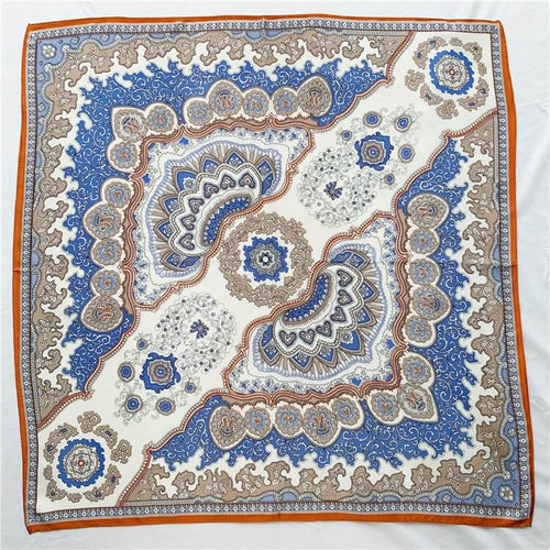 100% Pure Mulberry Silk Scarf for Women Square Head Hair Wrapping