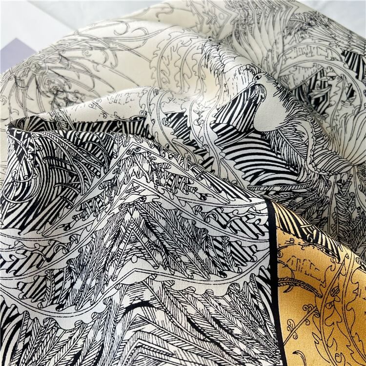 Fashion Mulberry Silk Hair Scarf Square Vintage Style