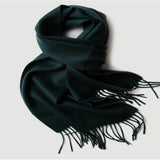 Load image into Gallery viewer, Water Pattern Dark  Green Cashmere Scarf