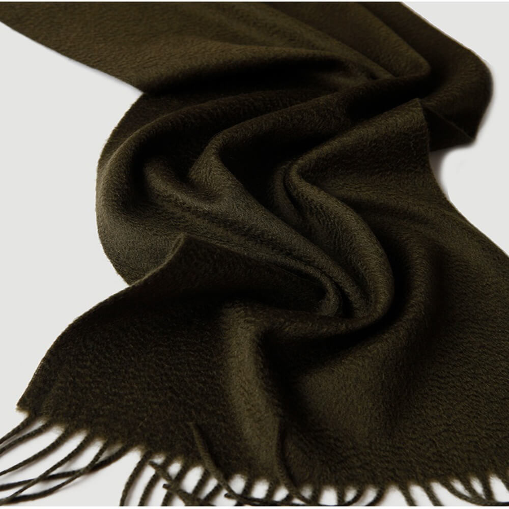 Water Pattern Dark  Green Cashmere Scarf