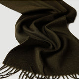 Load image into Gallery viewer, Water Pattern Dark  Green Cashmere Scarf