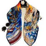 Charger l&#39;image dans la galerie, Foulard Bohême en Soie 35x35