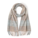 Load image into Gallery viewer, Pure Color Cashmere Plaid Fringe Scarf