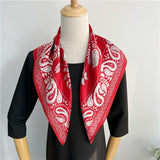 Cargar imagen en el visor de la galería, 100% bufanda de seda de morera para la cabeza, pañuelo de seda Real para el pelo, cuadrado