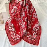 Cargar imagen en el visor de la galería, 100% bufanda de seda de morera para la cabeza, pañuelo de seda Real para el pelo, cuadrado