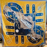 Charger l&#39;image dans la galerie, Foulard en soie fleurie 35x35