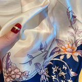 Charger l&#39;image dans la galerie, Foulard en Soie Florale 35x35