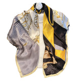 Laden Sie das Bild in den Galerie-Viewer, 35&quot; bunter quadratischer Seidenschal