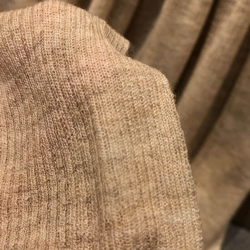 Apricot Knitted Cashmere Wrap