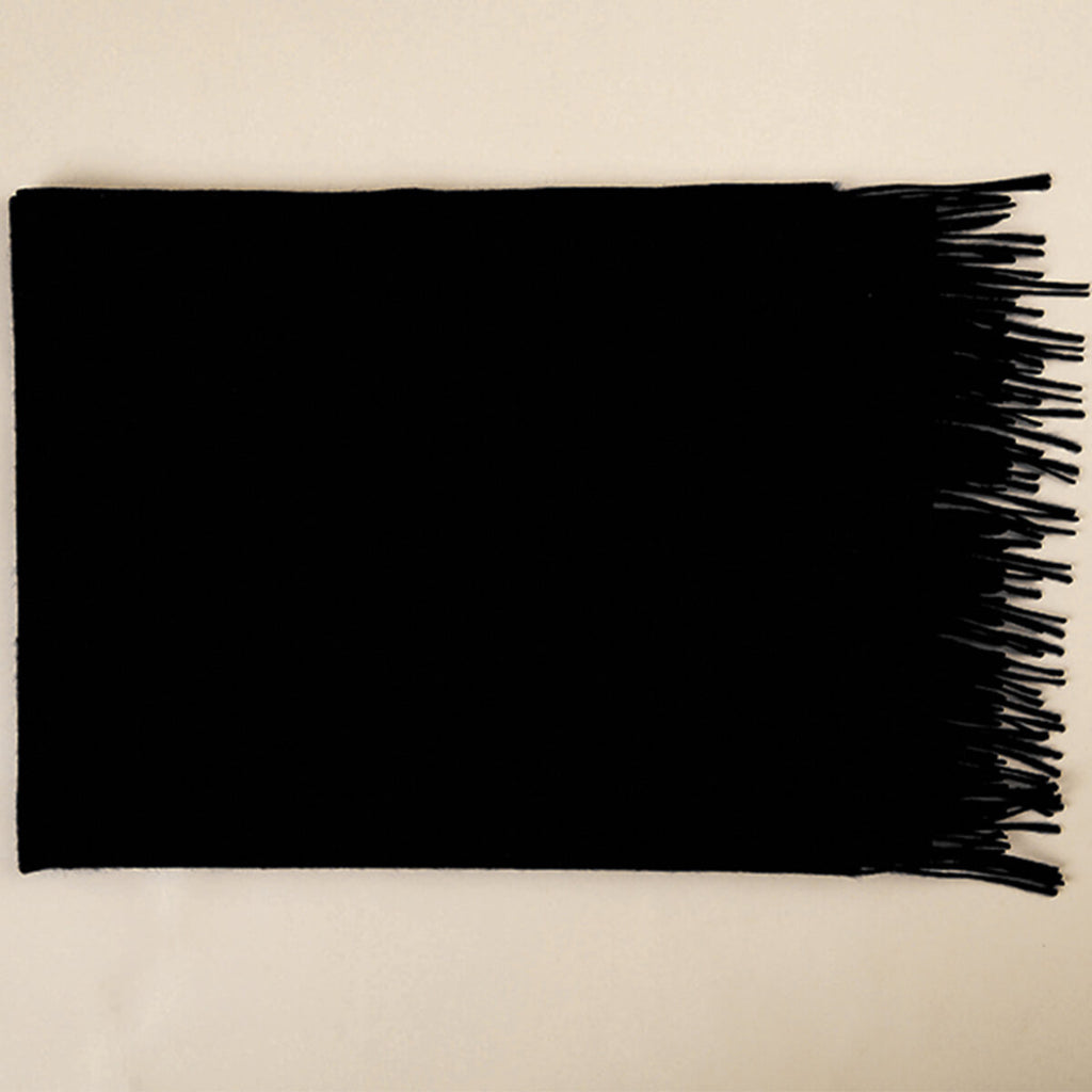 Men's Black Cashmere Blanket Scarf