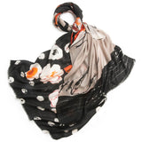 Load image into Gallery viewer, Black Print Lightweight 100s Cashmere Scarf
