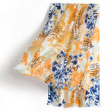 Load image into Gallery viewer, Urban Orange Print Lightweight 100s Cashmere Shawl