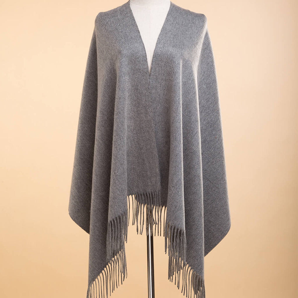 Men's Grey Cashmere Blanket Scarf