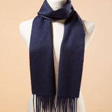 Load image into Gallery viewer, Navy Blue Cashmere Scarf