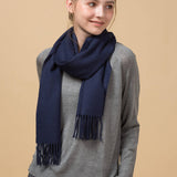 Load image into Gallery viewer, Navy Blue Cashmere Scarf
