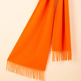 Charger l&#39;image dans la galerie, Écharpe Homme En Cachemire Orange