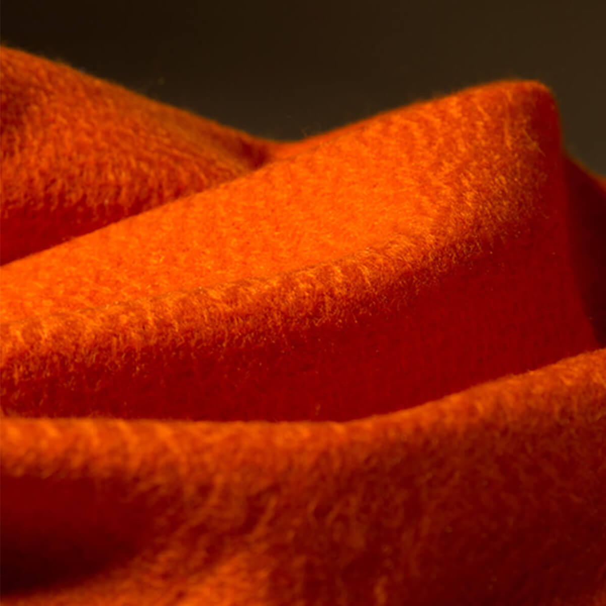 Men's Orange Cashmere Blanket Scarf