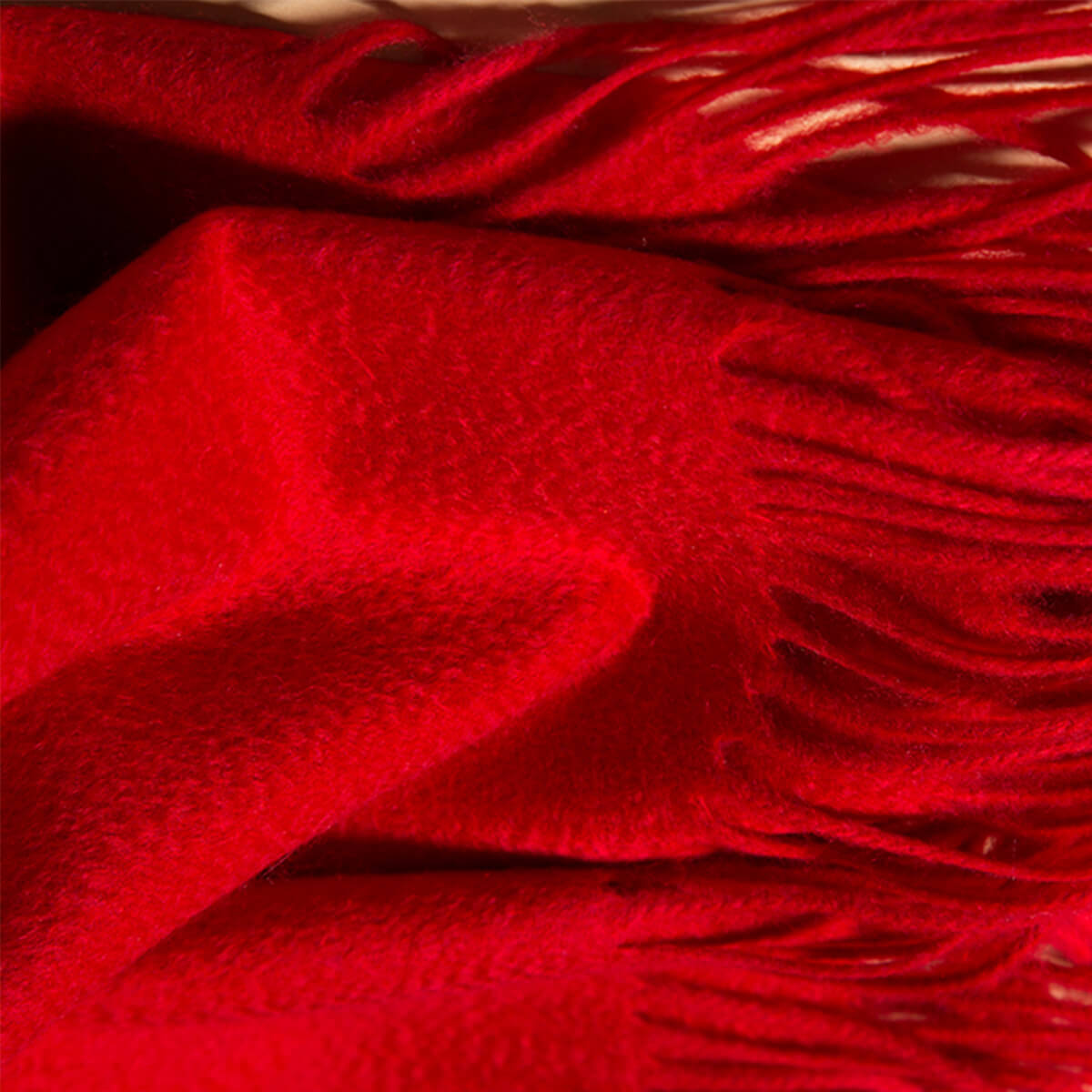 Men's  Red Cashmere Blanket Scarf