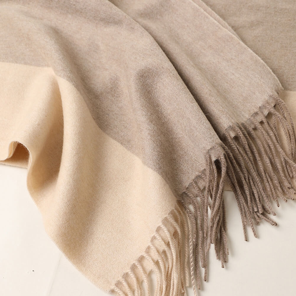 Pure Cashmere Panel Multicolor Scarf