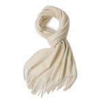 Charger l&#39;image dans la galerie, Écharpe à franges ondulées en cachemire Camel