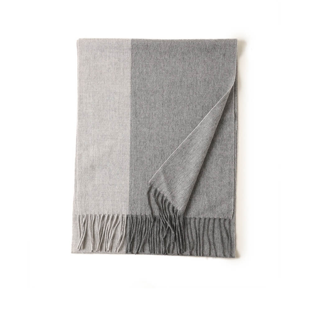 Pure Cashmere Panel Multicolor Scarf