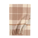 Charger l&#39;image dans la galerie, Écharpe à franges en cachemire camel