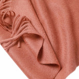 Load image into Gallery viewer, Red Cashmere Water Ripple Fringe Scarf