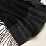 Load image into Gallery viewer, Black Pure Cashmere Panel Multicolor Scarf