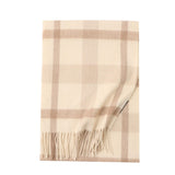 Charger l&#39;image dans la galerie, Écharpe à franges en cachemire camel