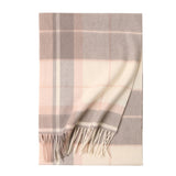 Load image into Gallery viewer, Apricot Cashmere Plaid Fringe Scarf