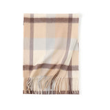 Charger l&#39;image dans la galerie, Écharpe à franges en cachemire camel