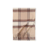 Load image into Gallery viewer, Pure Color Cashmere Plaid Fringe Scarf