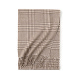 Load image into Gallery viewer, Pure Color Cashmere Plaid Fringe Scarf