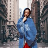 Charger l&#39;image dans la galerie, Écharpe à capuche à carreaux